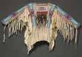 Old Native American Style Beige Buckskin Suede Beaded Powwow War Shirt PWNS161