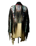 Old Style Buckskin Hide Fringes Beaded Powwow Regalia War Shirt NAL48